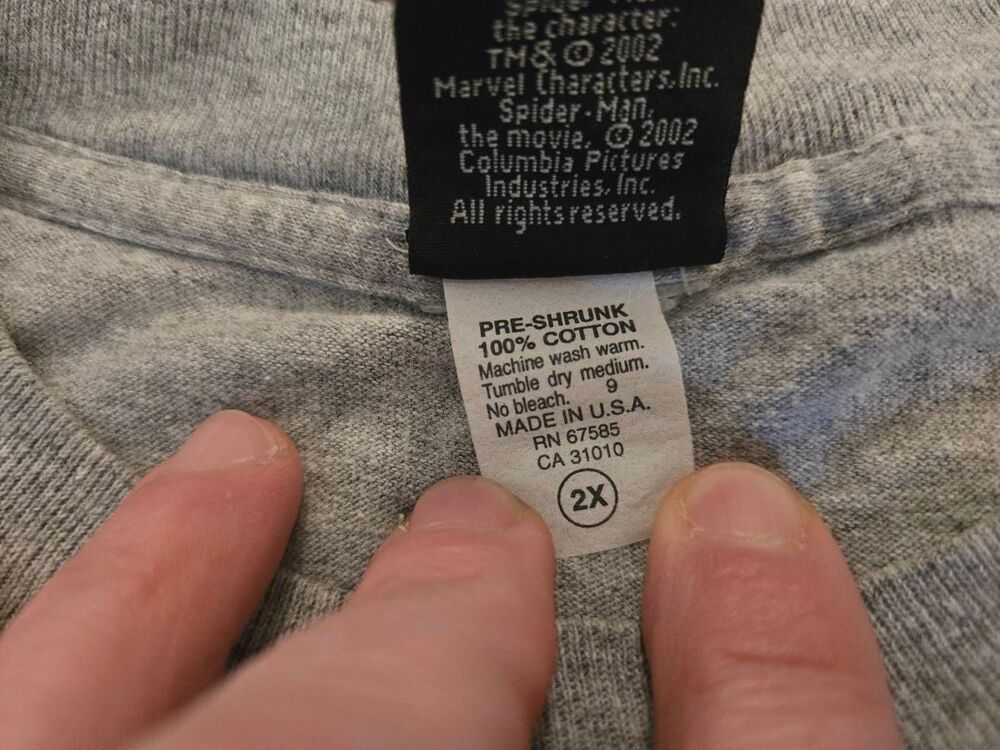 Y2K Spider-Man graphic Tee Size 2XL - Picture 3 of 4